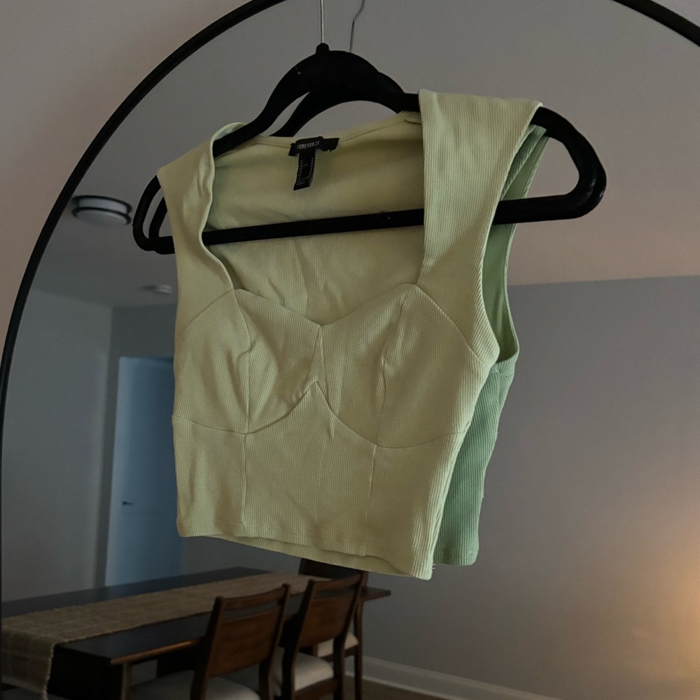 Forever 21 Light Green Tank Top